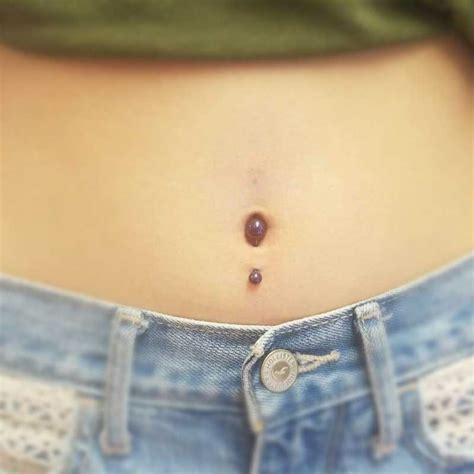 Inverse navel piercing - Some people will opt for a deep navel. It’s similar to the traditional piercing, except that it goes through a larger area, with the top extruding higher above the navel. Inverse Navel Piercing. Similar to the traditional piercing, the inverse navel instead pierces through the bottom of the belly button. 